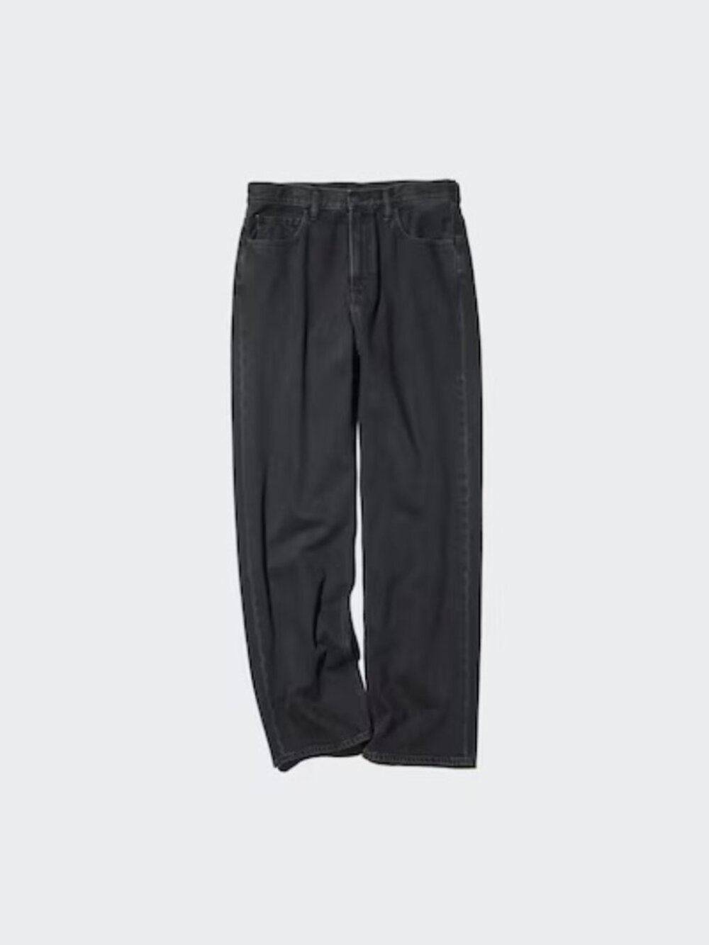 Uniqlo Relaxed Ankle Jeans BLACK [USED]